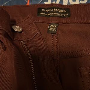 Banana Republic Burgundy Jegging 29/8